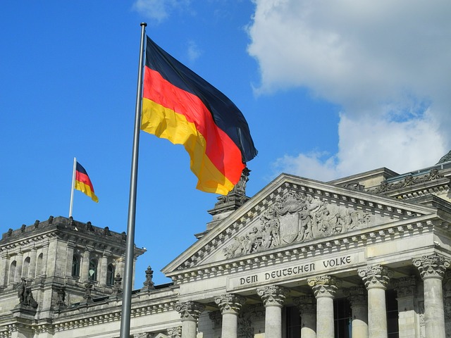 Beflaggung am Reichstag