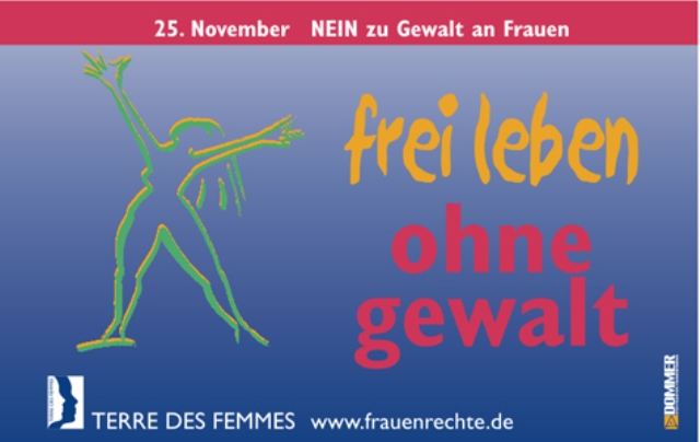 Fahnen gegen Gewalt