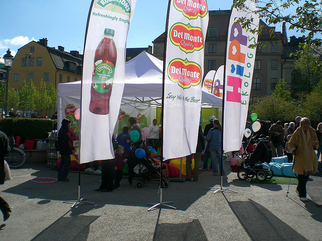 Beachflags bei Ausstellung